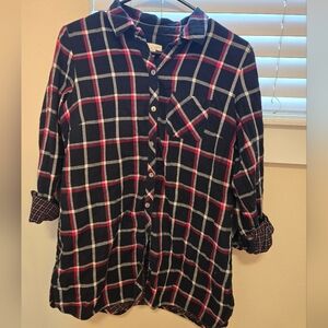 J Jill plaid tunic soft cotton SP